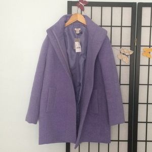 J. Crew Factory City Coat, Heather Hyacinth